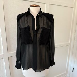 Black Sheer Zara Blouse